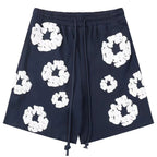 Denim Tears The Cotton Wreath Shorts Dark Blue