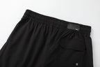 AMIRI Pool Cue Straight-Leg Mid-Length Logo-Print Swim Shorts