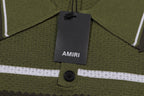 AMIRI Striped Pointelle-Knit Polo Shirt