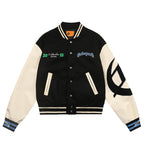 Godspeed Mens F.T.D Wool Varsity Jacket Black/blue