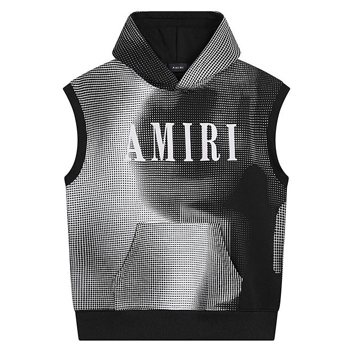AMIRI Flock Hooded Sleeveless Sweatshirt