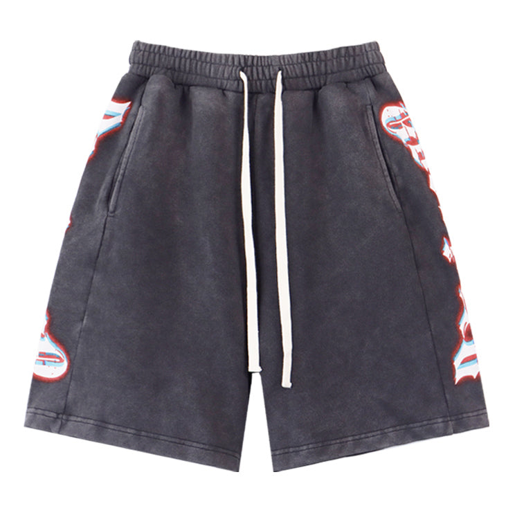 Godspeed Lettering Pattern Shorts #8770
